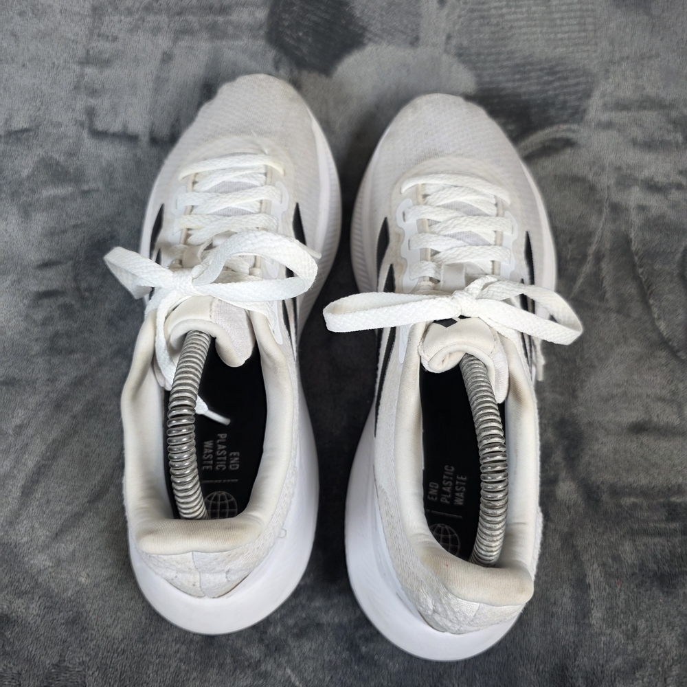 Adidas Runfalcon 3 Womens Size 8.5 White Black Athletic Running Shoes Sneakers - Picture 3 of 10